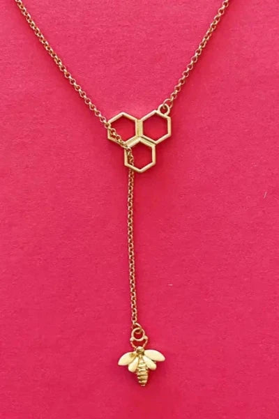 Bee with Me Necklace - Gold