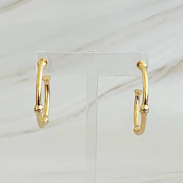 Golden Elegance Hoop Earrings