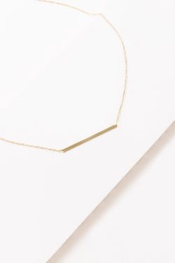 Modern Minimalist Bar Necklace