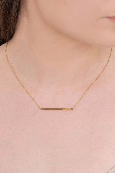 Modern Minimalist Bar Necklace