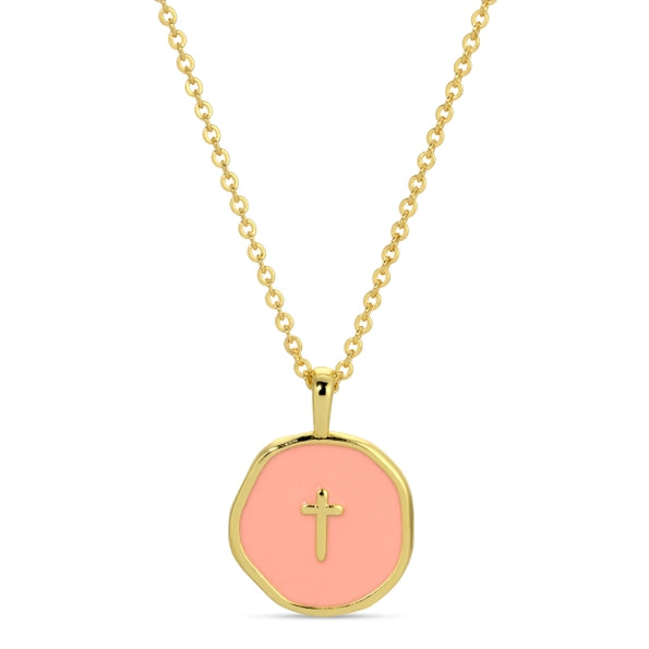 Tiny Cross Pendant Necklace